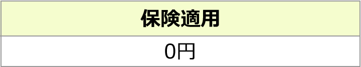 自賠責保険・むちうり施術　保険料金